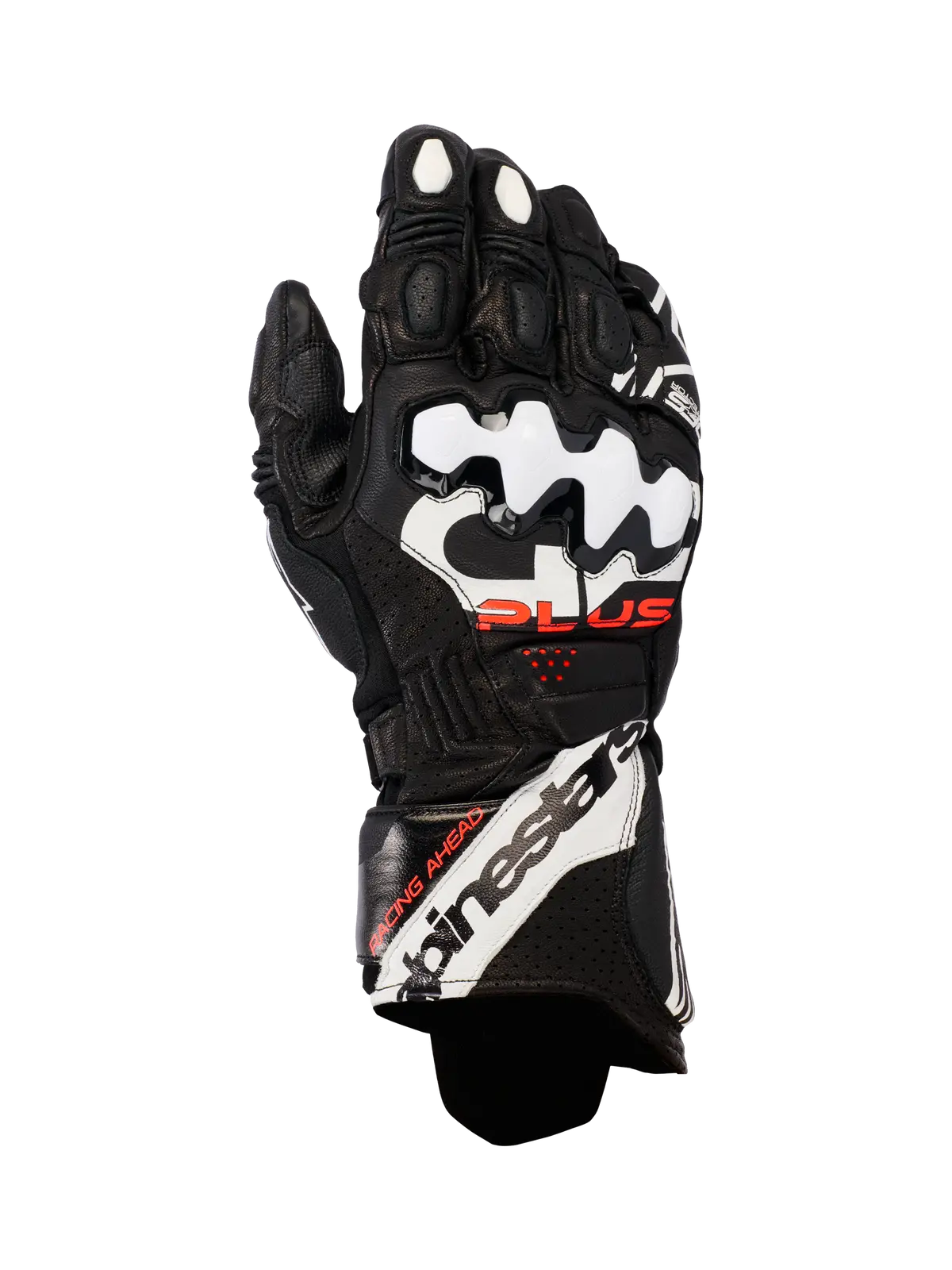 Gp Plus R V3 - Race Grade Riding Gloves (Black/White) 1