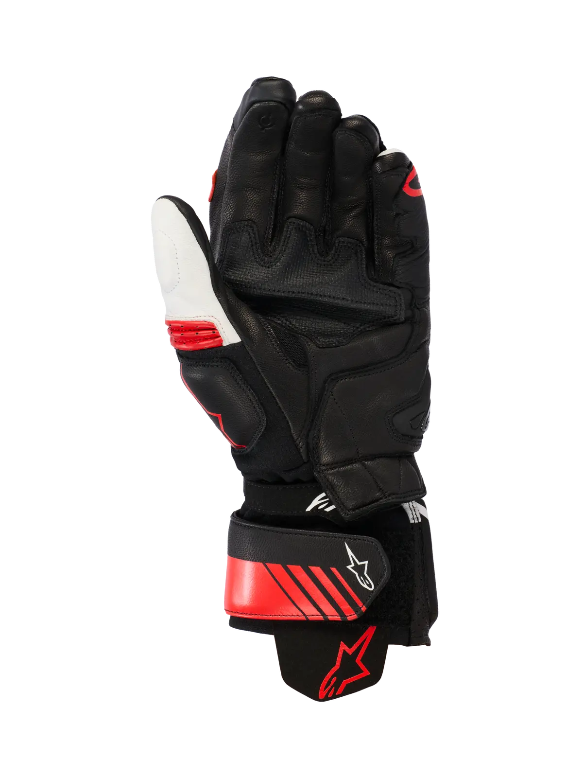 Gp Plus R V3 - Race Grade Riding Gloves (Black/White/Bright Red) 2