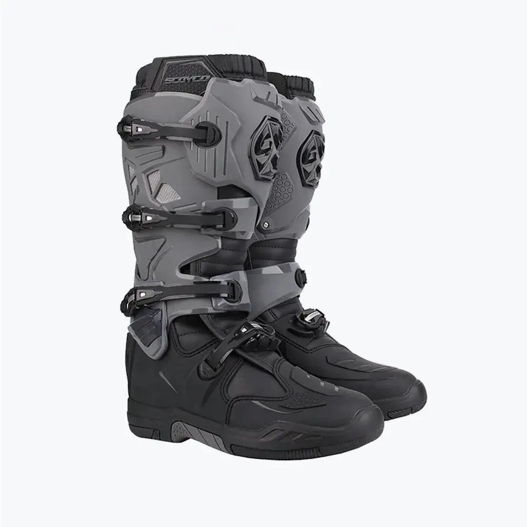 Scoyco Boot Mbm004 Grey – Ultimate Riding Protection & Comfort 1