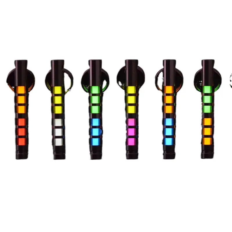 Two-Color Titanium Alloy Tritium Trachea Self-Luminous Keychain 1