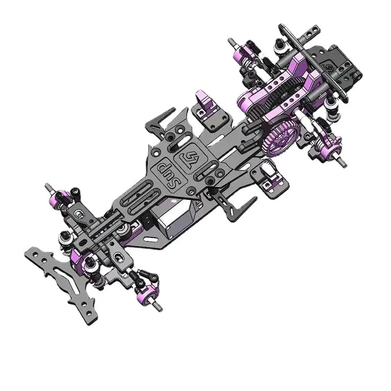 Tg Racing 1/28 Rear Drive Rc Drift Car Frame Kit 1