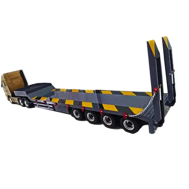 4 Axle Trailer Wiht  Electric Lifting For 1/14 Tamiya Rc Tipper Truck 1