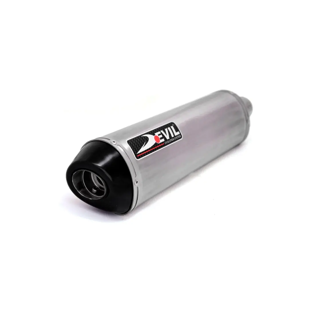 Devil Evolution Slip-On Exhaust W/Link Pipe For Royal Enfield Himalayan (Part No. D2.1L - 520 Mm Extended Body) 1