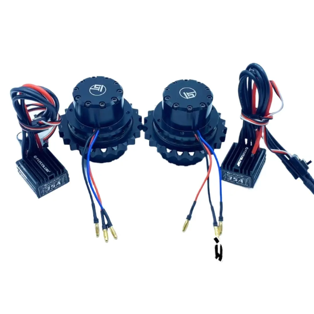 Cut-Qd-10 913 Rc Hydraulic Excavator 1 Pair Of Brushless Drive Wheels With Brushless Esc 1