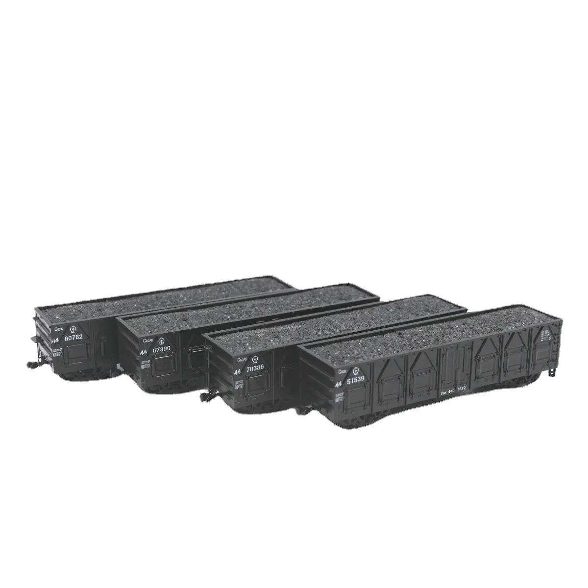 4Pcs Ho 1/87 Cargo Minecart Plastic Model 1