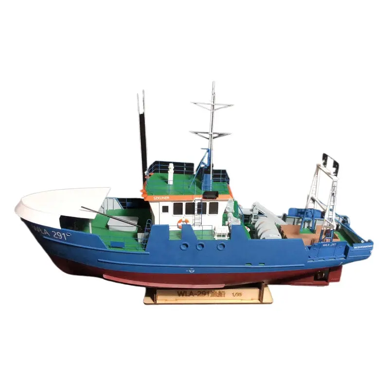 1/35 Poland Wla-291 3D Printing Rc Fishing Boat Assembly Plastic Kit 1