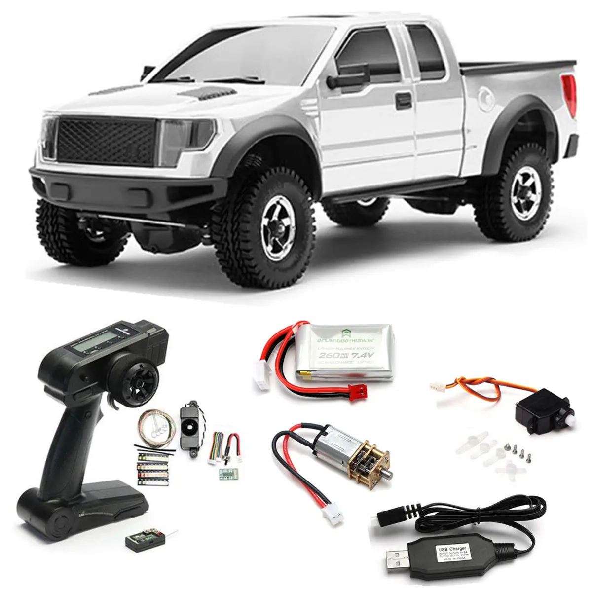 Orlandoo Hunter 1/35 Raptor F150 Oh35p01 Rc Crawler Mini Pickup Truck Model Kit 1