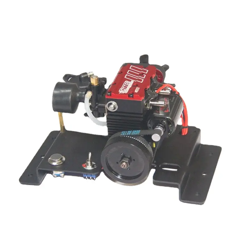 Toyan Fs-L200ac Engine Model 7Cc Inline 2-Cylinder 4-Stroke Air-Cooled Nitro Engine Model Kit 1