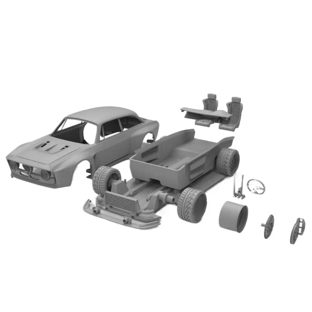 1/24 Alfa Gta Hunting Version Rc Drift Car Shell 3D Printing Resin Model 1