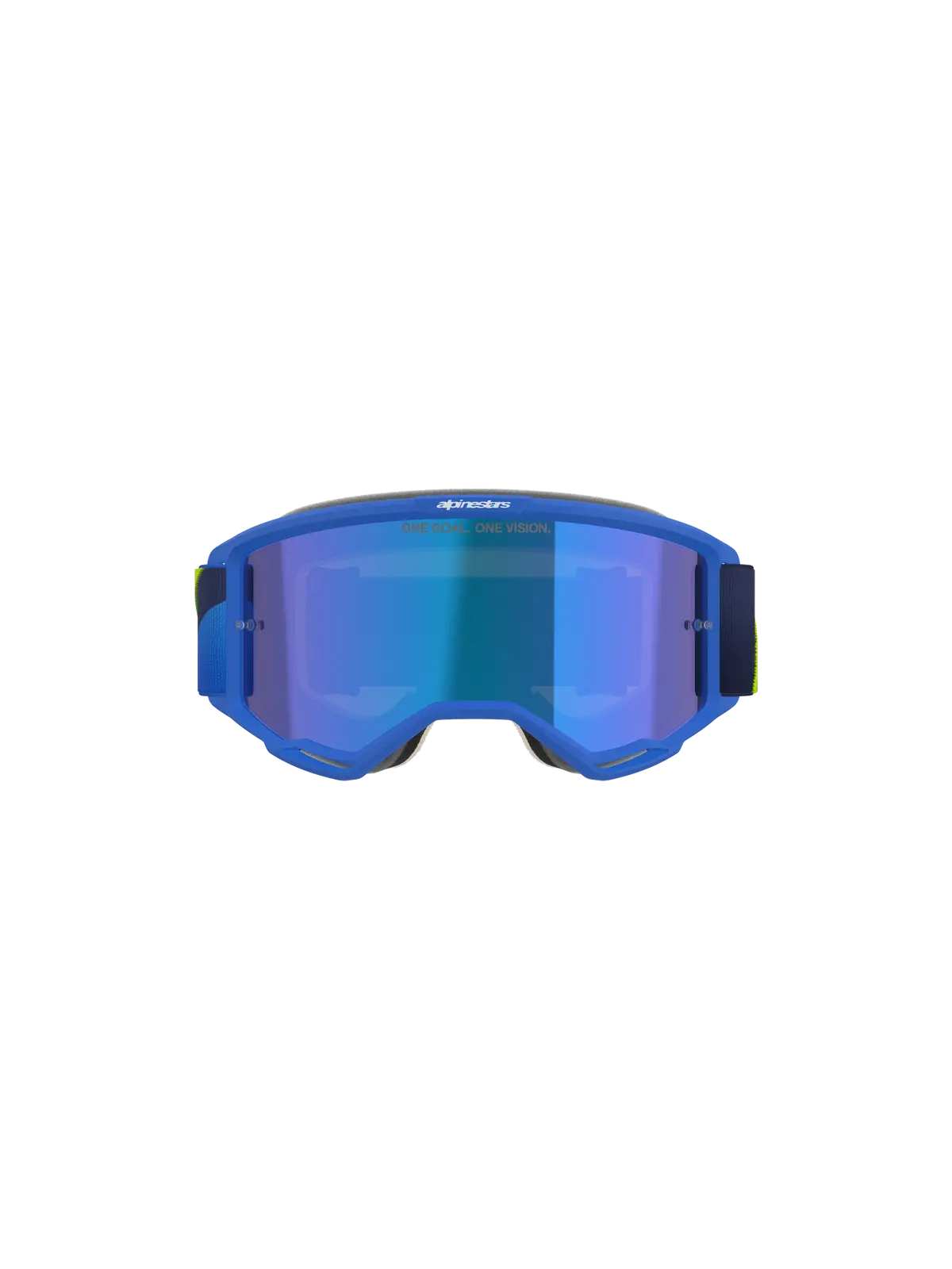 Vision 5 Corp - Motocross Goggles (Blue/Yellow Fluo) 1