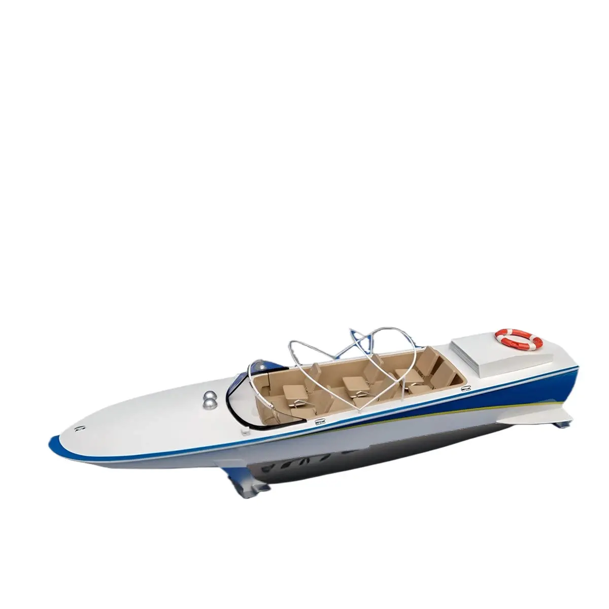 3D Print 1/14 Rc Classic Hydrofoil Speedboat Unpainted Parts Kit 1