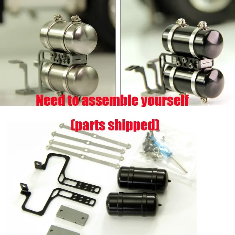 1/14 Rc Truck Tractor Simulation Metal Gas Storage Tank 1