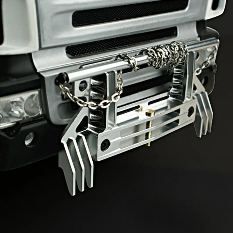 Aluminum Alloy Front Bumper For 1/14  Rc Truck Tractor Scania R620 R470 1