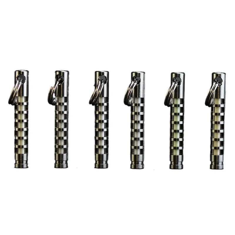 Titanium Alloy 25 Years Self-Illuminating Tritium Trachea Keychain 36Mm Length 1