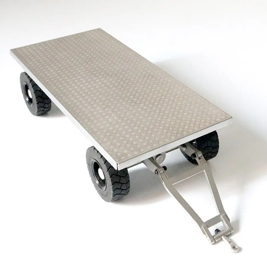 Metal Four-Wheeled Trailer For 1/14 Tamiya Rc Tractor 1