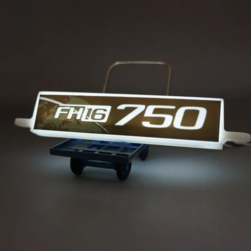Advertising Light Box For 1/14 Rc Tamiya Volvo 56360 Fh16 750 Tractor 2