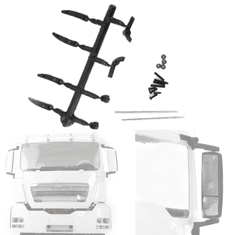 Rear View Mirror Holder  For 1/14  Remote Control Tractor Trailer Man Tgx Tgs 56350 56325 56329 56346 56332 1