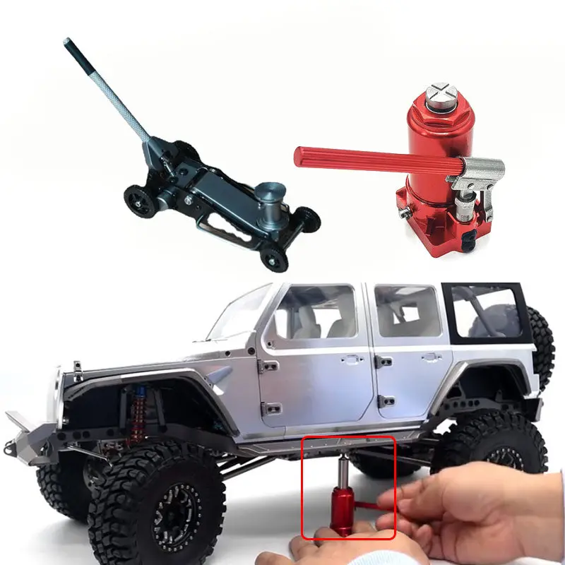 Miniature Metal Horizonta Hydraulicl Jack Model For 1/10 Remote Control Climbing Car Toy 1
