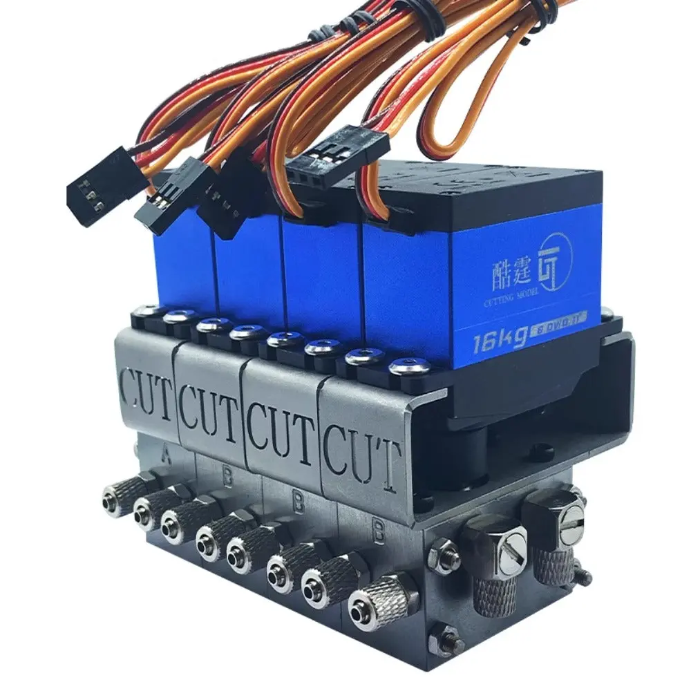 Cut Bz-20 1/12 1/14 Rc Hydraulic Excavator Large Flow Directional Valve 1