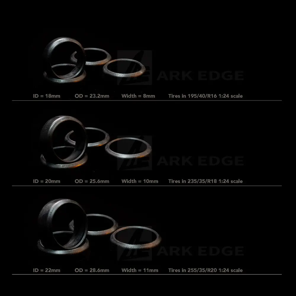 Arkedge 1/24 Rc Drift Car At06 18Mm 20Mm 22Mm 4Pcs 1