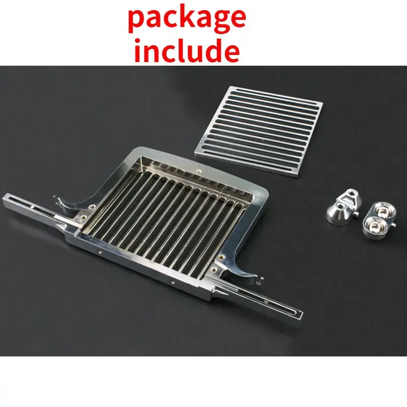 Metal Chrome-Plated Air Intake Cover For 1/14 Rc Tamiya Tractor King Hauler 56336 1