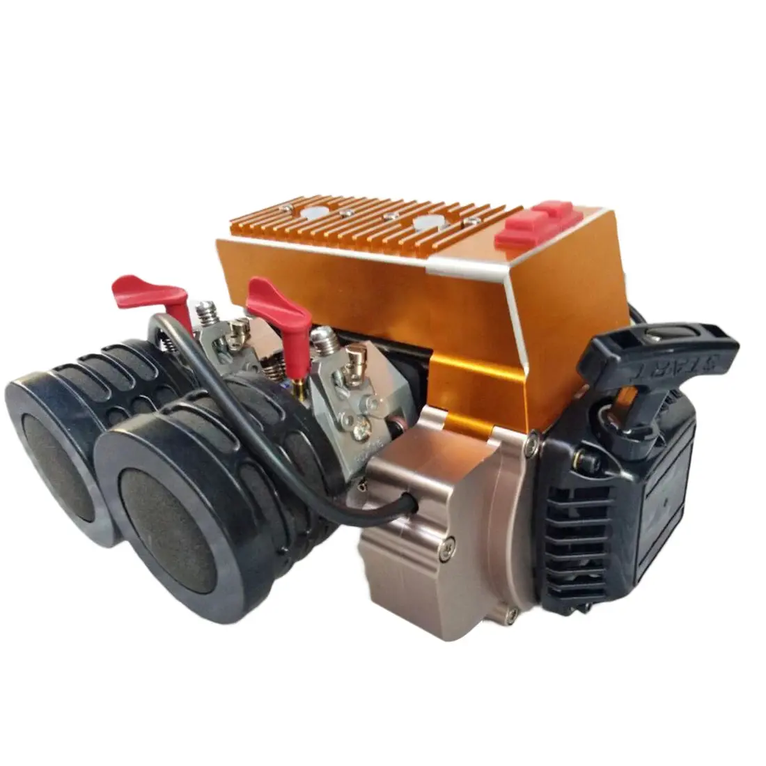 60Cc Inline Double-Cylinder Gasoline Engine For 1/5  Hpi Baja Losi 5T Rc Car 1