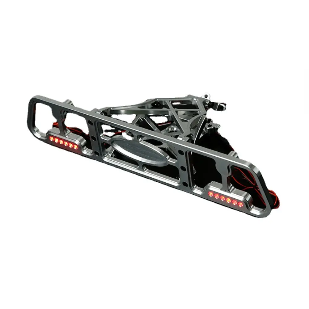 Cnc Aluminum Alloy Rear Bumper With Lights For 1/5 Rovan Baja Lt Losi 5Ive-T Rc Car 1