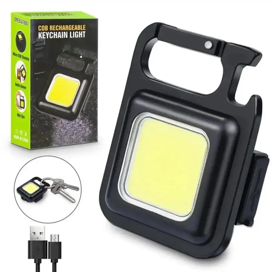Keychain Flashlight - Rechargeable Cob Led 1