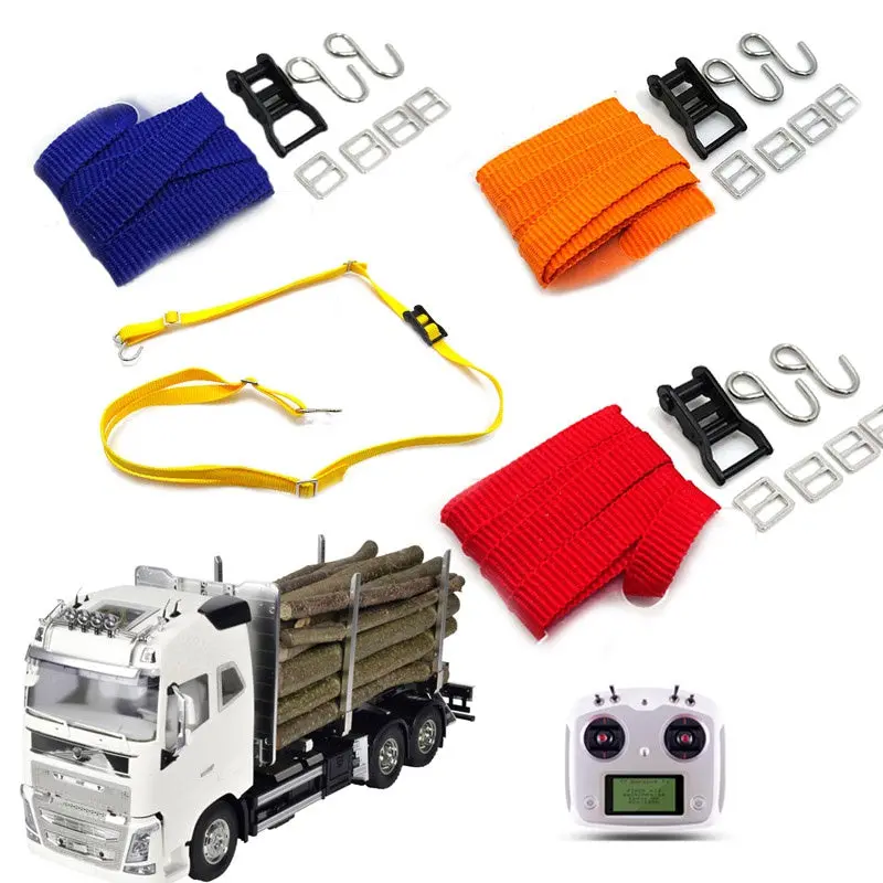 80Cm Metal Buckle Binding Belt For 1/14 Rc Tamiya 56360 Volvo Fh16 Globtrotter 750 6X4 Timber Truck Scania R620 R470 1