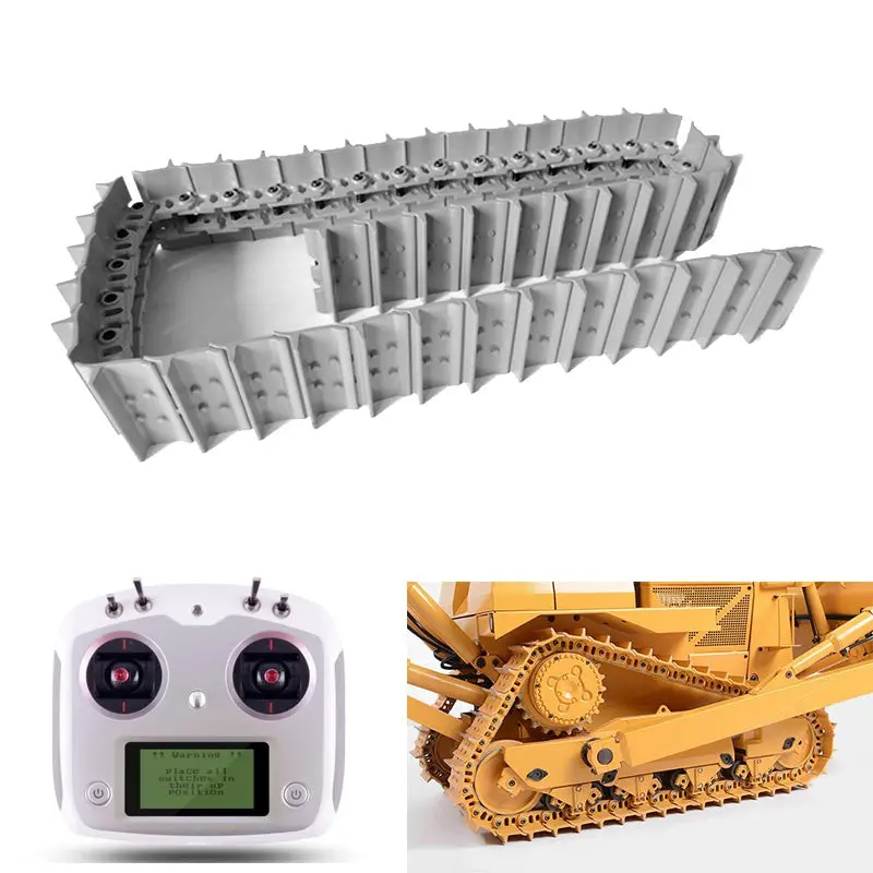 Zinc Alloy Unpainted Track For 1/12 Remote Control Hydraulic Bulldozer Jdm-98A 1