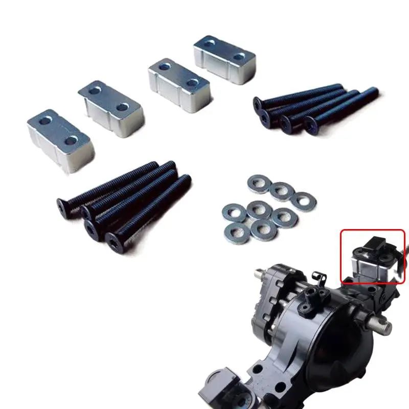 Axle Metal Heightening Spacer Kit For 1/14 Tamiya Rc Trailer Tipper Scania 770S R620 Actros Volvo 1
