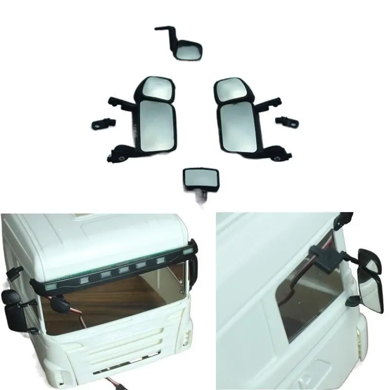 Mirror Rearview Model  For 1/14 Remote Control Tractor Truck Tamiya Scania R470 R620 R730 770S 1