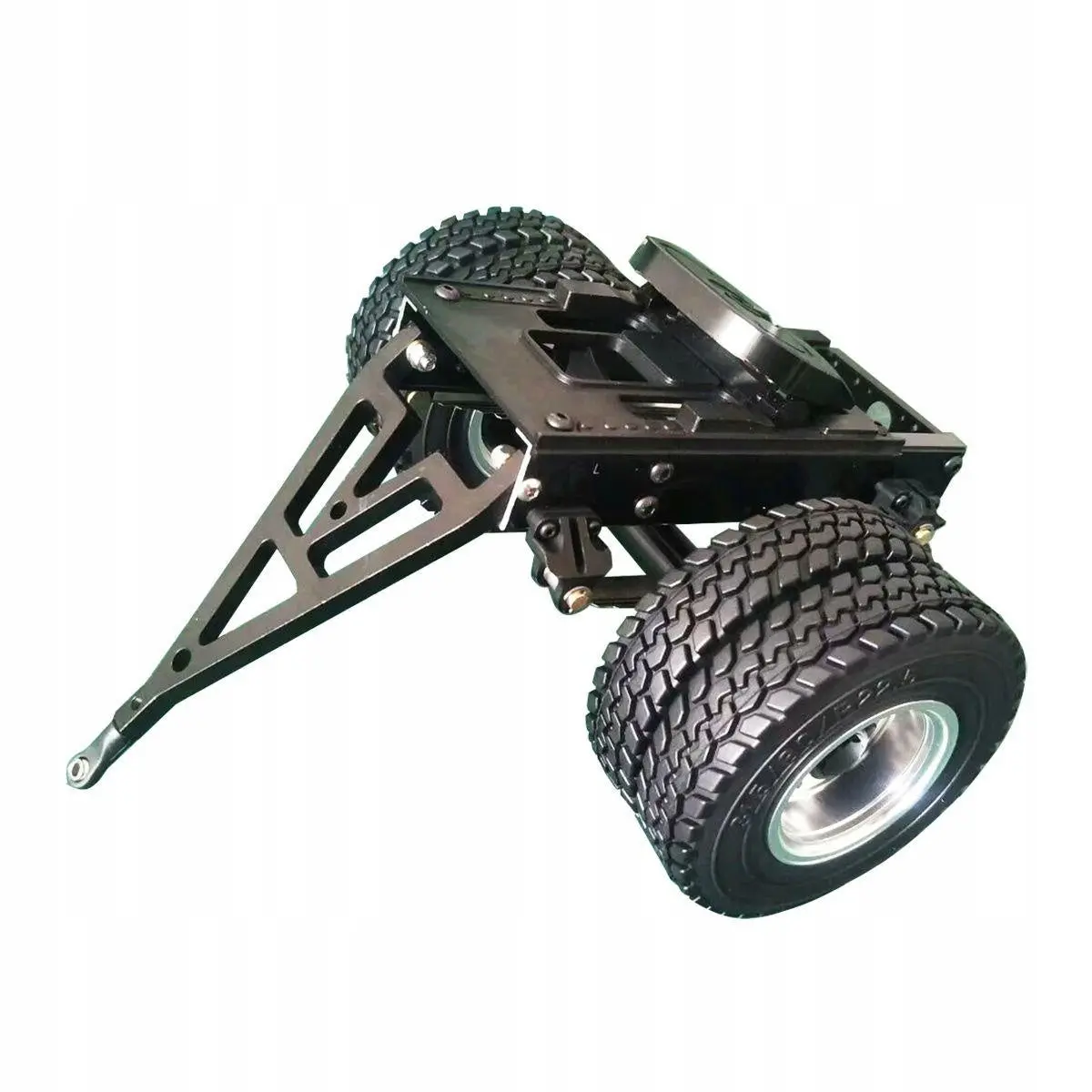 Metal Single Axle Transit Trailer For Tamiya 1/14 Rc Tractor Truck 1