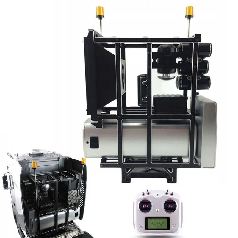Metal Equipment Rack For 1/14 Tamiya Remote Control Tractor  Scania R620 Actros Aros Man Tgx 1