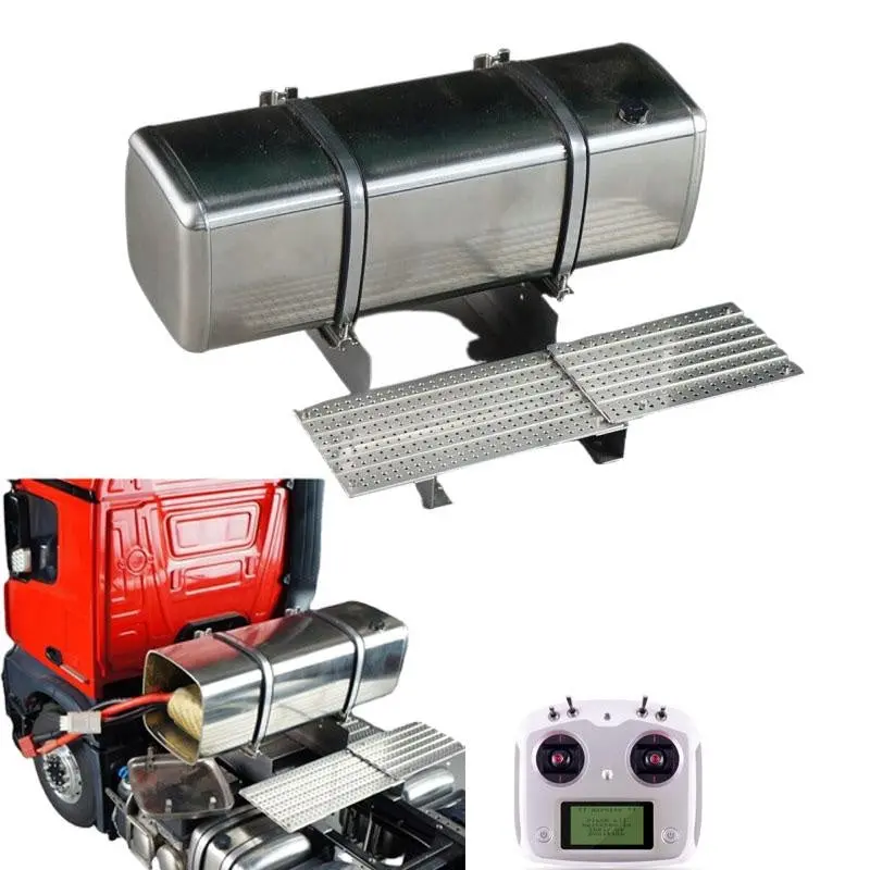 Stainless Steel Lithium Battery Storage Tank For 1/14 Remote Control Tractor 1