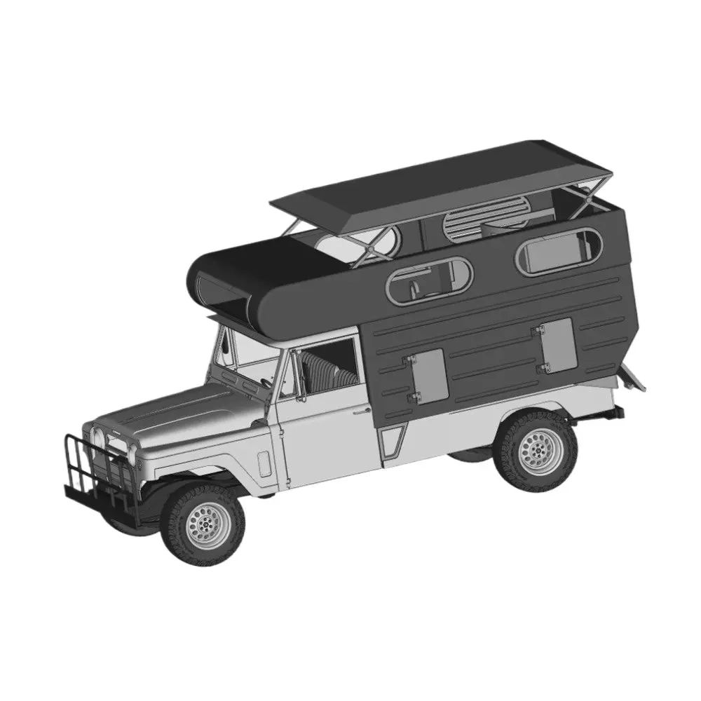 1/24 3D Print Rv Compartment Refit Furnished Resin Model Kit 1