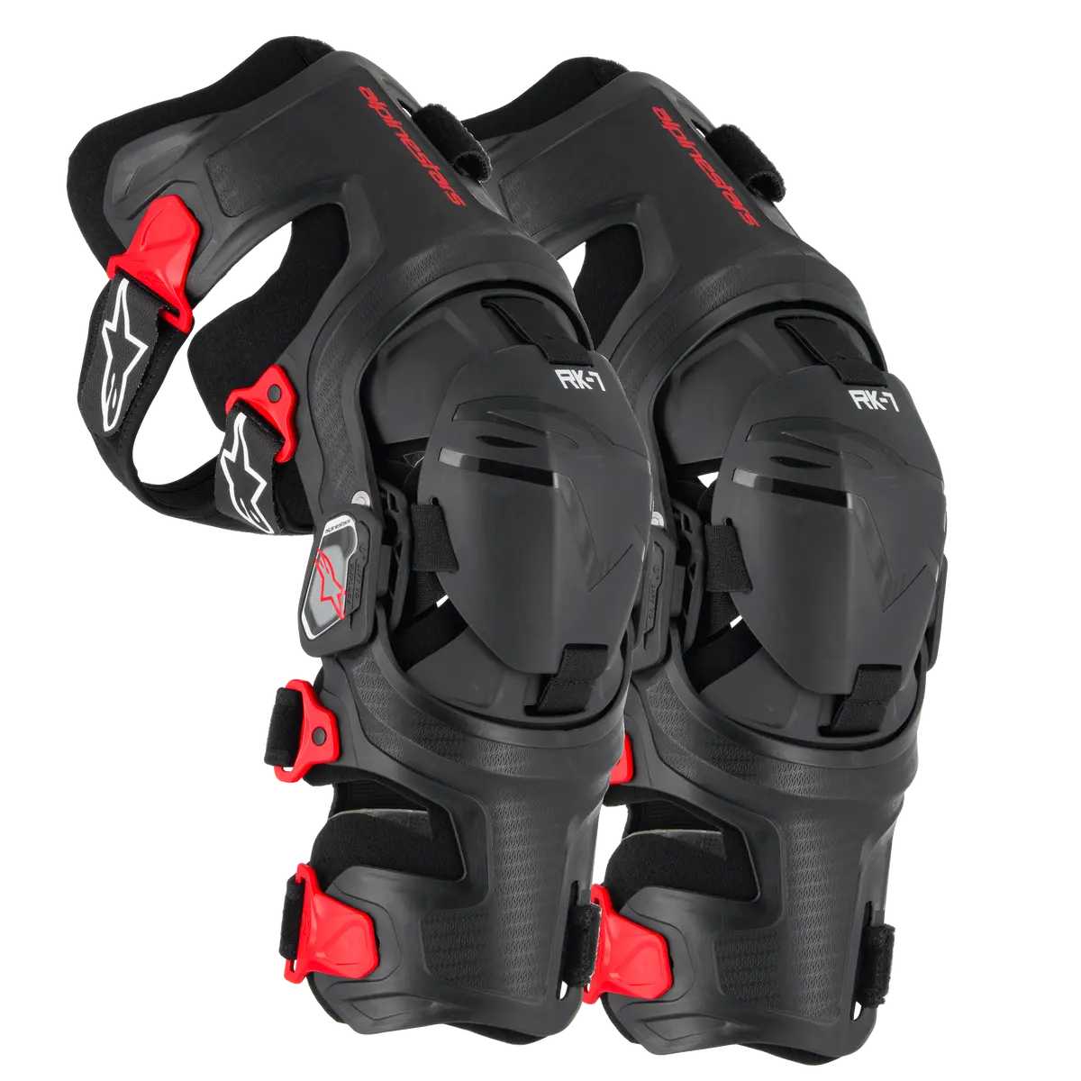 Rk-7 Plasma Knee Brace - Black Red 1