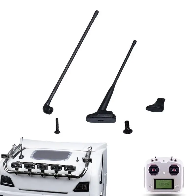 3In1 Plastic Antenna Model For 1/14 Remote Control Tractor Truck Tamiya Scania R470 R620 Actros Aros Volvo Fh16 1