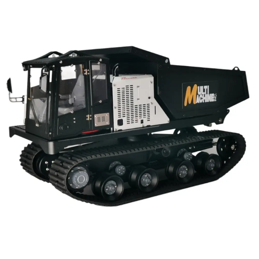 1/14 Metal Track Hydraulic Dump Truck With Sound Light Rtr 2
