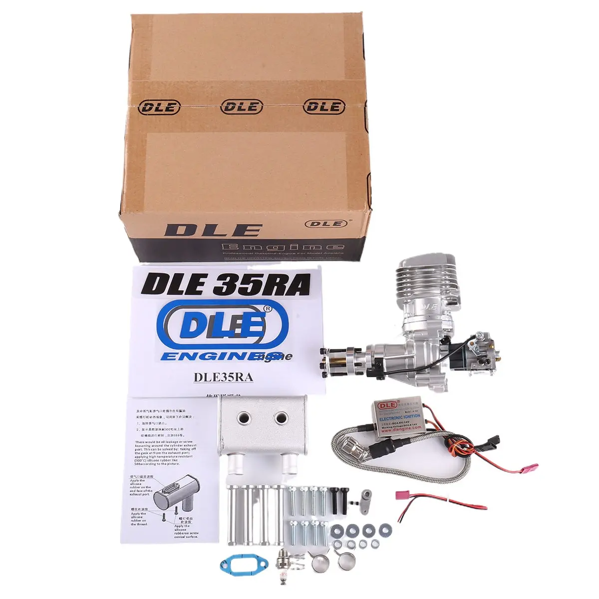 Dle 35Ra 35Cc Gasoline Engine For Rc Fixed Wing Aircraft 1