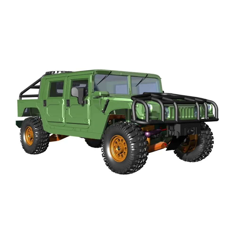 H1 3D Print 1/35 Rc Pickup Assembled Model Car Kit Rtr 2