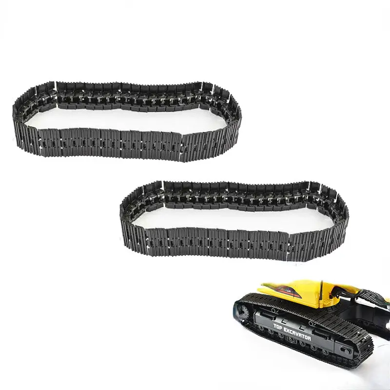 2Pcs Metal Tracks  For Huina 1580 580 Remote Control Excavator 1