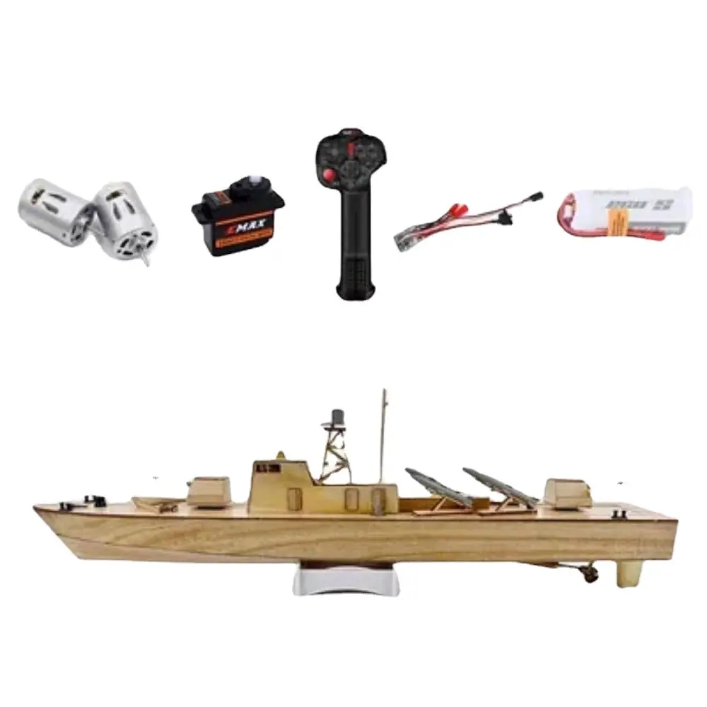 Rc Missile Boat Model D-42 Diy Wooden Kit 1