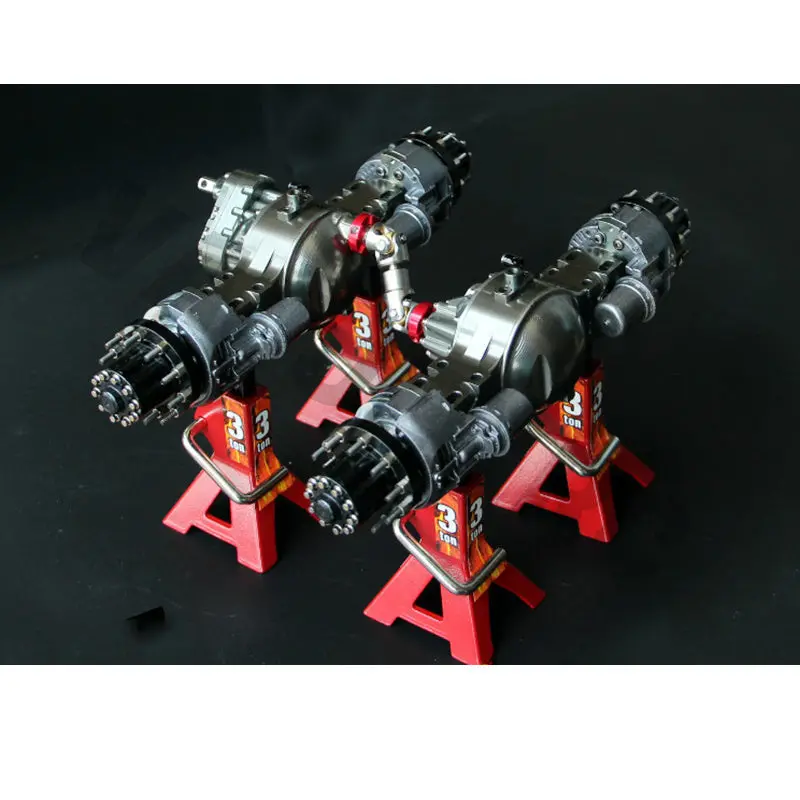 Aboveboard Hobby 4X4 6X6 8X8 Metal Axle With Dummy Calipers For 1/14 Tamiya Rc Truck Trailer Tipper Scania R620 Man Tgx Volvo Actros 2