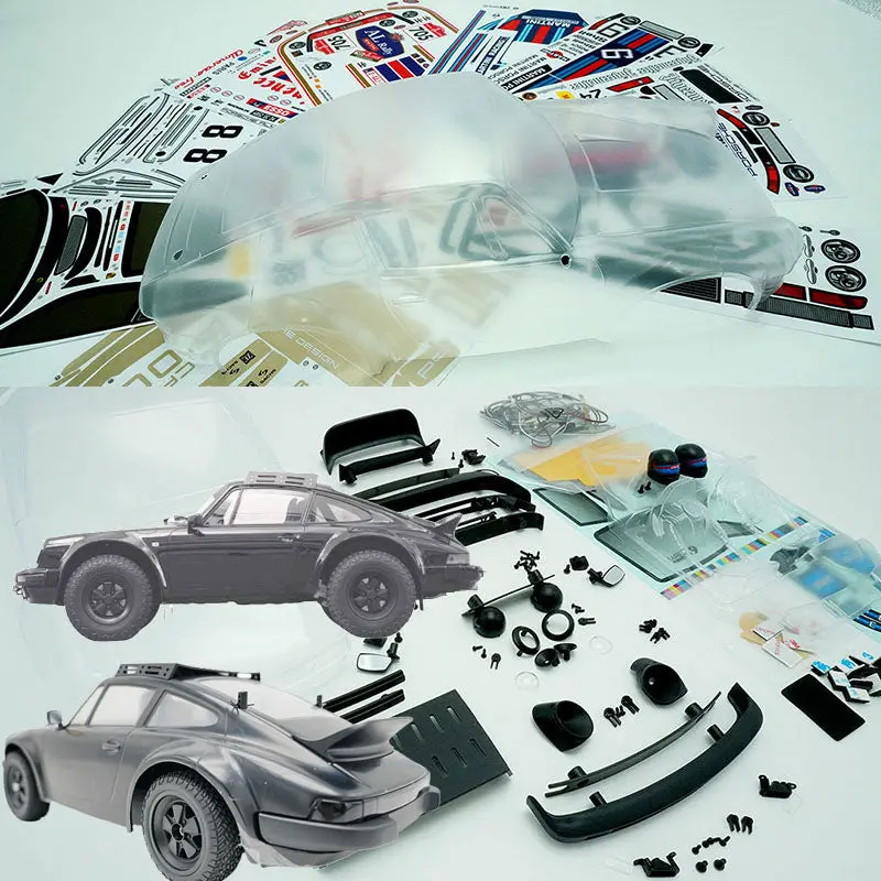 Dakar Wrc9 933 Transparent Body Shell For 1/10 Rc Rally Car Wheelbase 245Mm 1