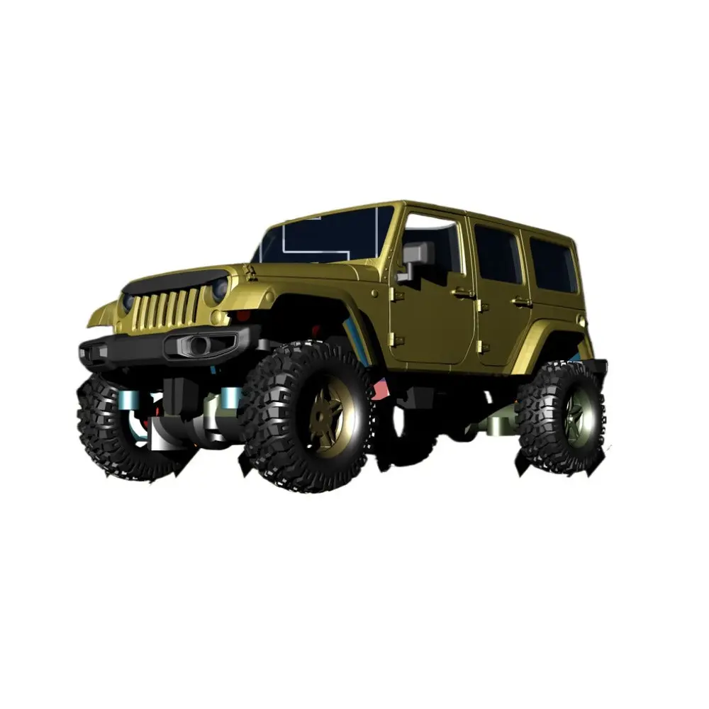 1/64 Wrangler 3D Printed Rc Climbing Car Kit Rtr 2