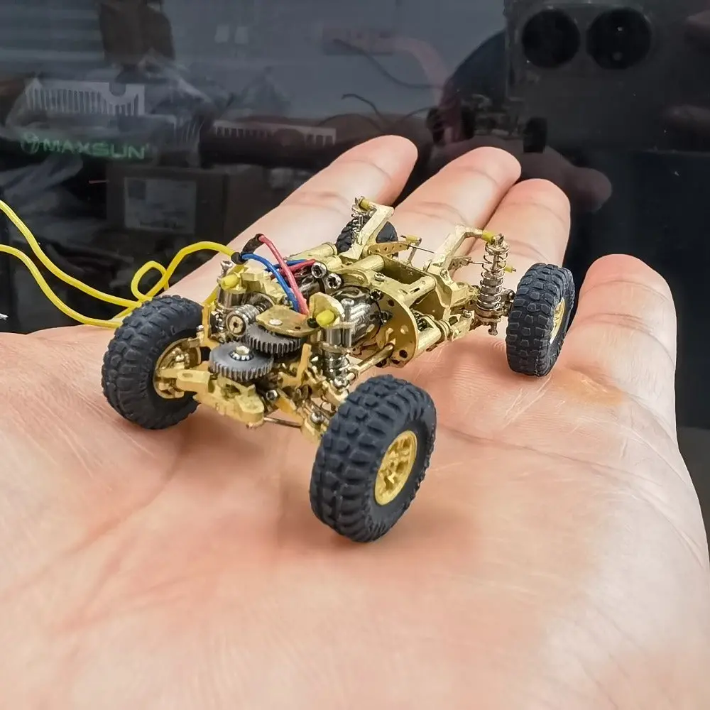 Mdr 1/64 4Wd Mini Rc Car Brass Chassis Mdr-01 Kit 1