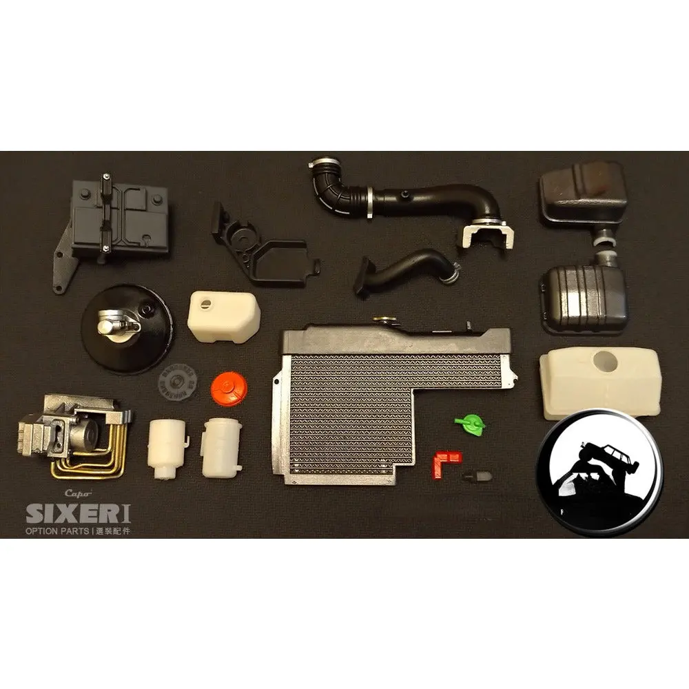 Capo Jimny Cd15828ed Sixer1 Remote Control Car Engine Simulation Interior Set 1