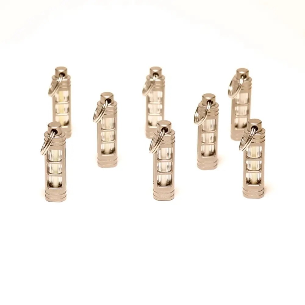 Titanium Alloy Tritium Tube Keychain Self-Luminous 25Years 3.5X25mm 2