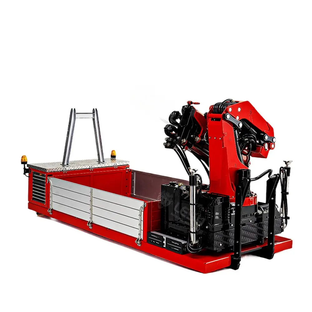Lesu 1/14 Rc Truck 8X8 Hydraulic Ro-Ro Truck With Crane Ballast Bucket Assembly 2